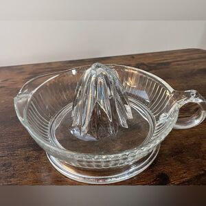 Anchor Hocking Vintage Glass Juicer Presser